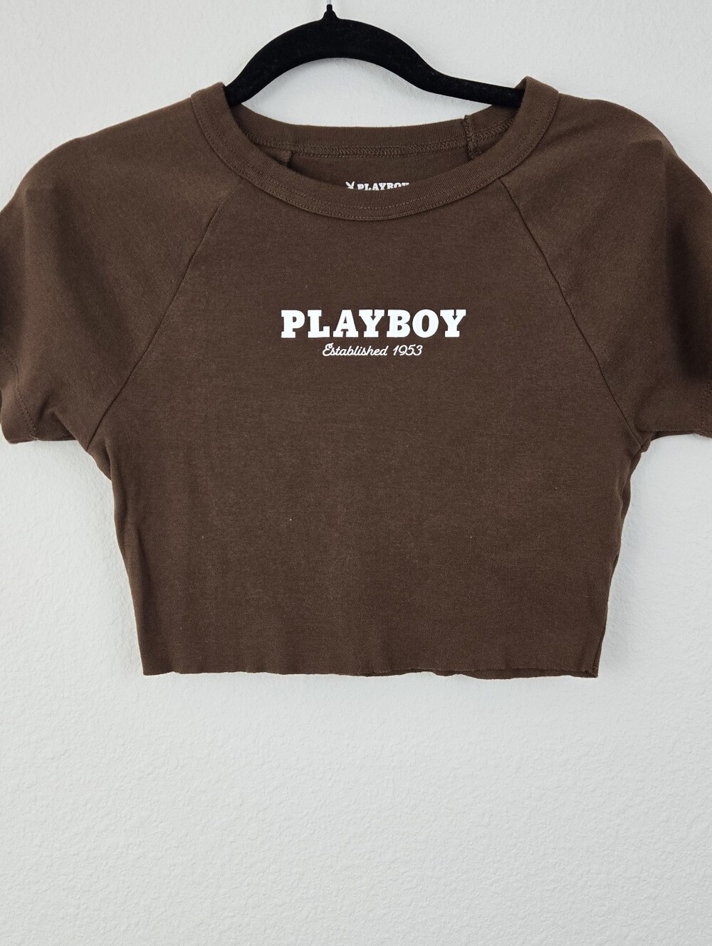 Brown Playboy X Pacsun Crop Top